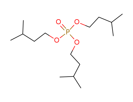 919-62-0,1-BUTANOL,3-METHYL-,PHOSPHATE,1-Butanol,3-methyl-, phosphate (3:1) (9CI); Isopentyl phosphate ((C5H11O)3PO) (6CI,7CI);Phosphoric acid, triisopentyl ester (8CI); Triisoamyl phosphate; Triisopentylphosphate; Tris(3-methylbutyl) phosphate; Tris(isopentyloxy)phosphine oxide