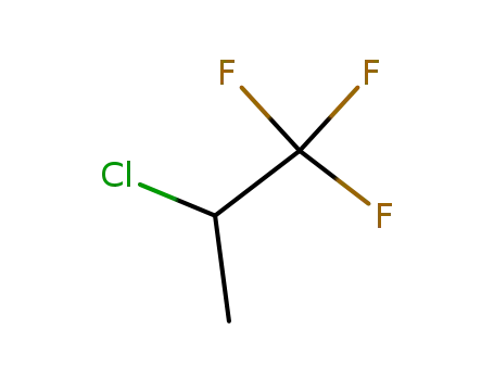Molecular Structure of 421-47-6 (Propane, 2-chloro-1,1,1-trifluoro-)