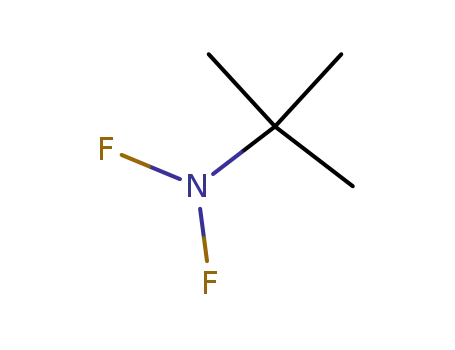 Molecular Structure of 646-55-9 (N,N-difluoro-2-methylpropan-2-amine)