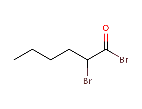 Molecular Structure of 54971-26-5 (2-BROMOHEXANOYL BROMIDE)