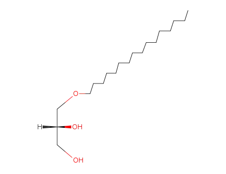 Molecular Structure of 10550-58-0 (3-O-HEXADECYL-SN-GLYCEROL)