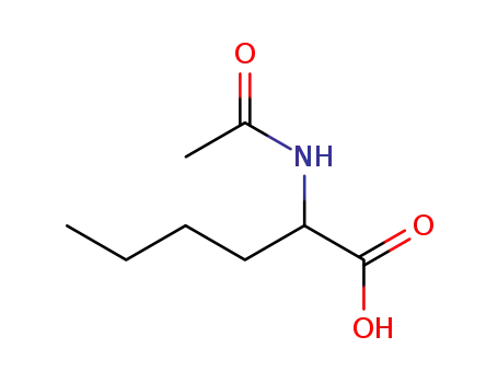 Molecular Structure of 7682-16-8 (N-Acetyl-dl-norleucine)