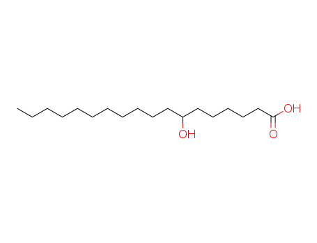 Molecular Structure of 3158-48-3 (Octadecanoic acid, 7-hydroxy-)