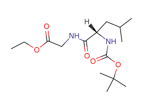 Glycine, N-[(1,1-dimethylethoxy)carbonyl]-L-leucyl-, ethyl ester
