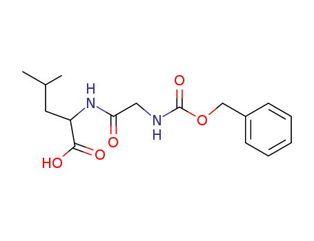Molecular Structure of 112629-22-8 (DL-Leucine, N-[N-[(phenylmethoxy)carbonyl]glycyl]-)