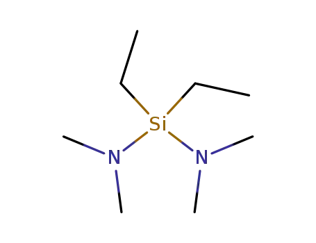 Molecular Structure of 33287-52-4 (BIS(DIMETHYLAMINO)DIETHYLSILANE)