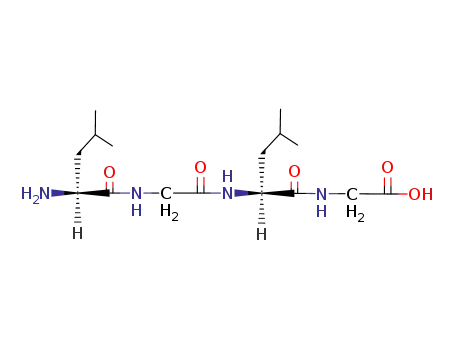 Molecular Structure of 57358-86-8 (Glycine, N-[N-(N-L-leucylglycyl)-L-leucyl]-)