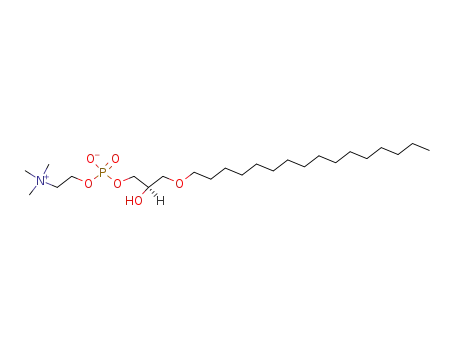 Molecular Structure of 52691-62-0 (1-O-HEXADECYL-SN-GLYCERO-3-PHOSPHOCHOLINE)