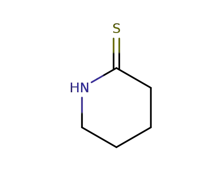 Molecular Structure of 13070-01-4 (Piperidine-2-thione)