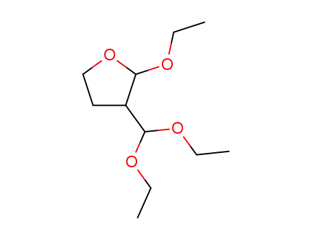 Molecular Structure of 177940-20-4 (Furan, 3-(diethoxymethyl)-2-ethoxytetrahydro- (9CI))