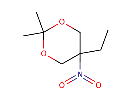Molecular Structure of 4064-94-2 (5-ethyl-2,2-dimethyl-5-nitro-1,3-dioxane)