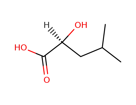 Molecular Structure of 13748-90-8 (Pentanoic acid,2-hydroxy-4-methyl-, (2S)-)