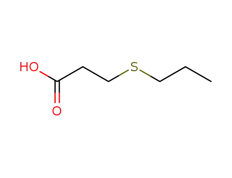 Molecular Structure of 5402-63-1 (3-(propylthio)propanoic acid)