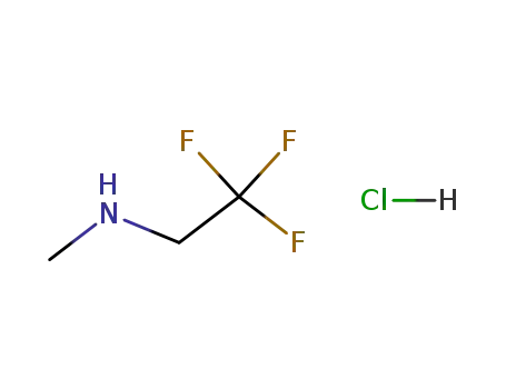Molecular Structure of 2730-52-1 (N-methyl-N-(2,2,2-trifluoroethyl)amine hydrochloride)