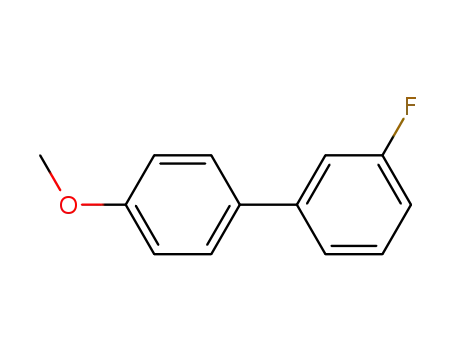 Molecular Structure of 72093-48-2 (3-FLUORO-4'-METHOXYBIPHENYL)