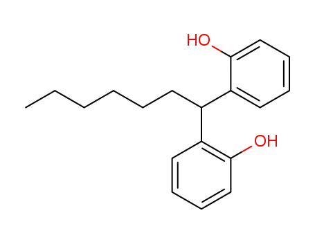 Molecular Structure of 82194-54-5 (Phenol, 2,2'-heptylidenebis-)