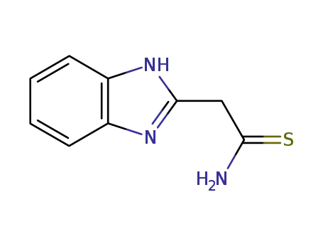 Molecular Structure of 61689-98-3 (1H-Benzimidazole-2-ethanethioamide(9CI))
