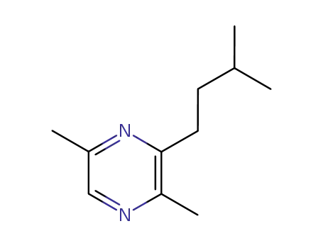 Molecular Structure of 18433-98-2 (isopentyldimethylpyrazine,2-isopentyl-3,6-dimethylpyrazine)