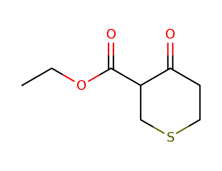 Molecular Structure of 1198-44-3 (ETHYL 4-OXO-TETRAHYDRO-3-THIOPYRANCARBOXYLATE)