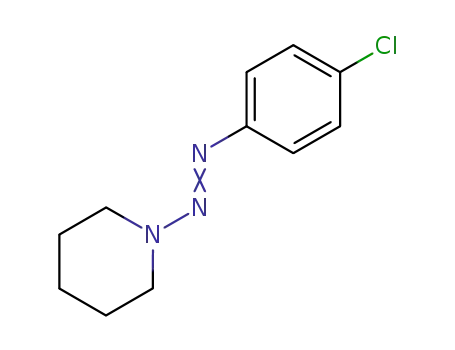 Molecular Structure of 62499-15-4 (1-[(E)-(4-chlorophenyl)diazenyl]piperidine)