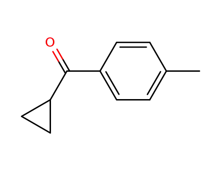 Molecular Structure of 7143-76-2 (cyclopropyl p-tolyl ketone)