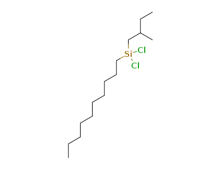 Molecular Structure of 197842-38-9 (Silane, dichlorodecyl(2-methylbutyl)-)