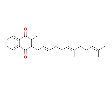 Molecular Structure of 860-25-3 (2-Methyl-3-[(2E,6E)-3,7,11-trimethyl-2,6,10-dodecatrienyl]-1,4-naphthalenedione)