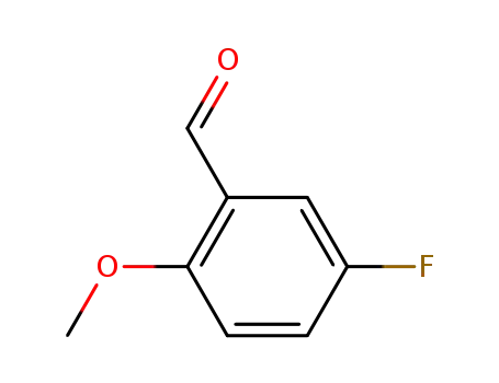 Molecular Structure of 19415-51-1 (5-FLUORO-2-METHOXYBENZALDEHYDE)
