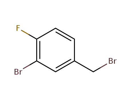 Molecular Structure of 78239-71-1 (3-BROMO-4-FLUOROBENZYL BROMIDE)