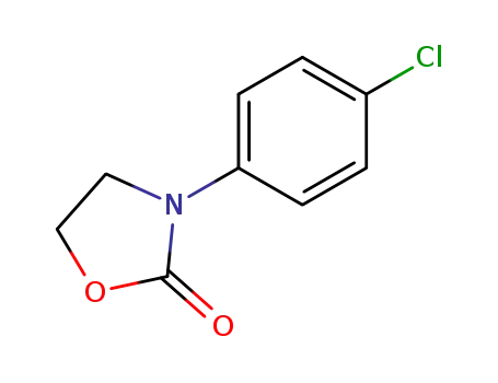 Molecular Structure of 5198-49-2 (2-Oxazolidinone, 3-(4-chlorophenyl)-)