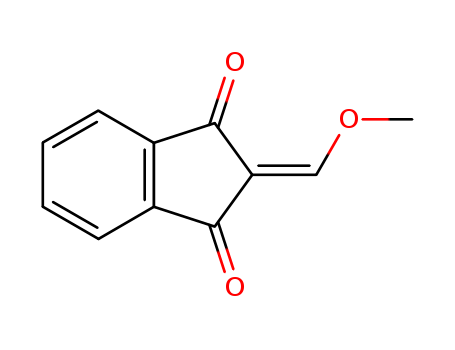 Molecular Structure of 114915-50-3 (1H-Indene-1,3(2H)-dione, 2-(methoxymethylene)-)