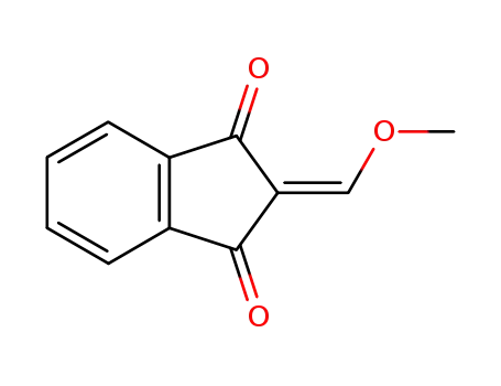 Molecular Structure of 114915-50-3 (1H-Indene-1,3(2H)-dione, 2-(methoxymethylene)-)