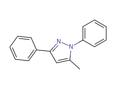 Molecular Structure of 7188-89-8 (5-METHYL-1,3-DIPHENYL-1H-PYRAZOLE)