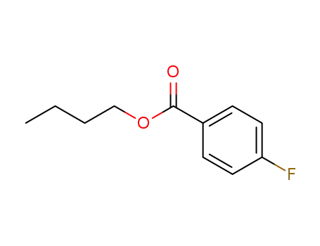 Molecular Structure of 3888-64-0 (Benzoic acid, 4-fluoro-, butyl ester)