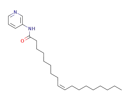 Molecular Structure of 56644-09-8 (9-Octadecenamide, N-3-pyridinyl-, (9Z)-)