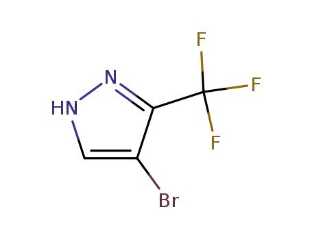 Molecular Structure of 19968-17-3 (4-BROMO-3-TRIFLUOROMETHYL-1H-PYRAZOLE)