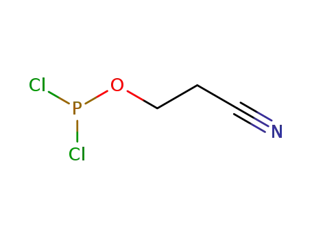 Molecular Structure of 76101-30-9 (2-CYANOETHYL PHOSPHORODICHLORIDITE)
