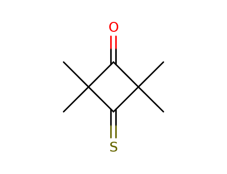 Molecular Structure of 10181-59-6 (Cyclobutanone, 2,2,4,4-tetramethyl-3-thioxo-)