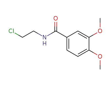Molecular Structure of 15257-97-3 (N-(2-chloroethyl)-3,4-dimethoxybenzamide)