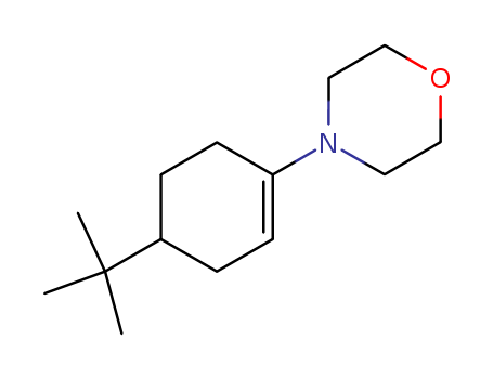 Molecular Structure of 16963-28-3 (Morpholine, 4-[4-(1,1-dimethylethyl)-1-cyclohexen-1-yl]-)