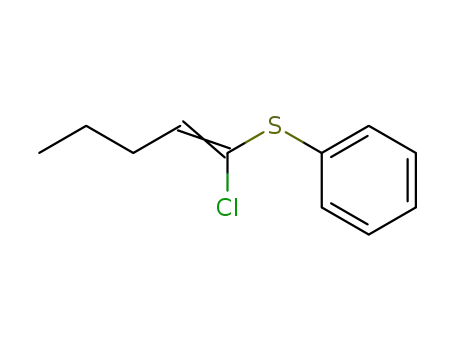 Benzene, [(1-chloro-1-pentenyl)thio]-