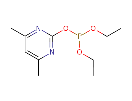 Molecular Structure of 104892-94-6 (Phosphorous acid, 4,6-dimethyl-2-pyrimidinyl diethyl ester)