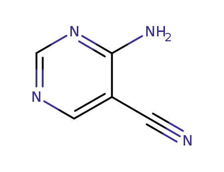 Molecular Structure of 16357-69-0 (4-AMINOPYRIMIDINE-5-CARBONITRILE)