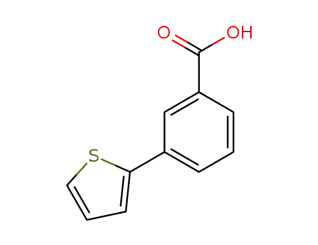 Molecular Structure of 29886-63-3 (3-(2-Thienyl)benzoic acid)
