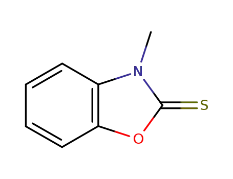 Molecular Structure of 13673-63-7 (3-METHYL-1,3-BENZOXAZOLE-2(3H)-THIONE)