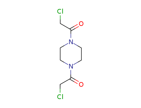 1703-23-7,2-chloro-1-[4-(2-chloroacetyl)piperazin-1-yl]ethanone,Piperazine,1,4-bis(chloroacetyl)- (6CI,7CI,8CI,9CI); 1,4-Bis(chloroacetyl)piperazine;Bis(chloroacetyl)piperazine; N,N'-Bis(chloroacetyl)piperazine; NSC 41263