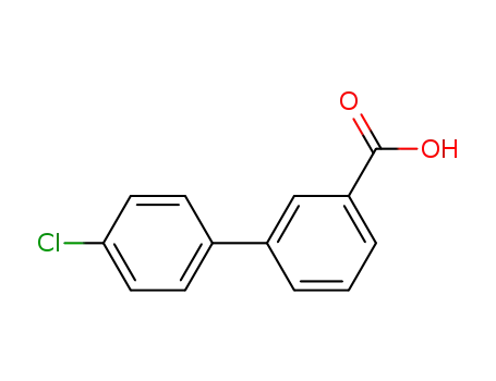 Molecular Structure of 4655-10-1 (4'-CHLORO-BIPHENYL-3-CARBOXYLIC ACID)