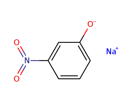 Molecular Structure of 3019-85-0 (Phenol, 3-nitro-, sodium salt)