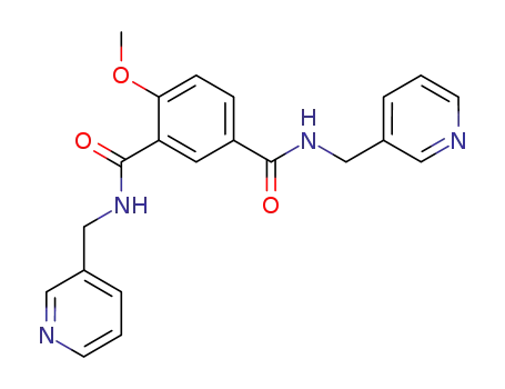 Molecular Structure of 32828-81-2 (4-Methoxy-N,N'-bis(3-pyridinylmethyl)-1,3-benzenedicarboxamide)