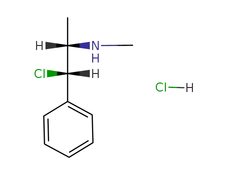 Molecular Structure of 94133-42-3 ([S-(R*,R*)]-beta-chloro-N,alpha-dimethylphenethylamine hydrochloride)
